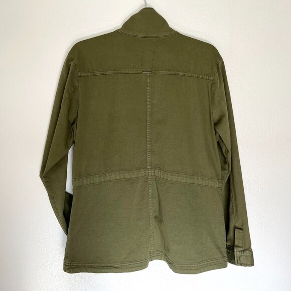 Womens PrAna Sancho Jacket EUC Size M Olive Green Military Cargo Pocket - Picture 8 of 16